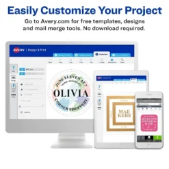 Avery Removable Labels 3/4" Round 1008/PK Neon AST 05474 -Office Supplies GUEST ddfccdb8 baa4 479e b8c8 d4418ae8bddd