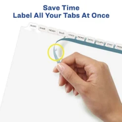 Avery Print & Apply Clear Label Dividers W/White Tabs 12-Tab Letter 5 Sets 11429 -Office Supplies GUEST de5c0e62 7ec1 4983 8f94 0363bb1f99ef