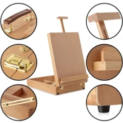 7 Elements Wooden Tabletop Art Easel With Storage Sketchbox -Office Supplies GUEST def86401 7720 4511 a958 6efa58d68dd4