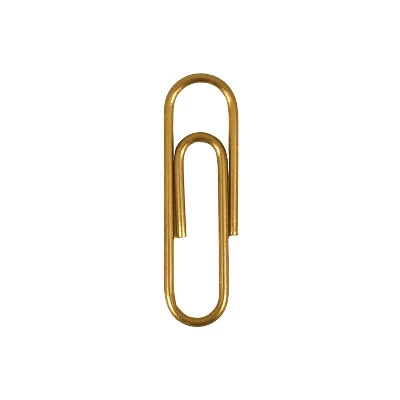 JAM Paper Colored Standard Paper Clips Small 1 Inch Gold Paperclips 21832058B 2 JAM Paper Colored Standard Paper Clips Small 1 Inch Gold Paperclips 21832058B - Image 2