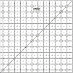 OLFA Frosted Advantage Non-Slip Ruler "The Standard"-12-1/2"X12-1/2"