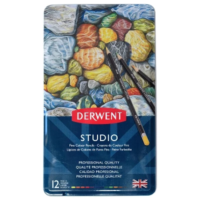 Studio Colored Pencils Multicolor - Derwent 12ct 1 Studio Colored Pencils Multicolor - Derwent 12ct