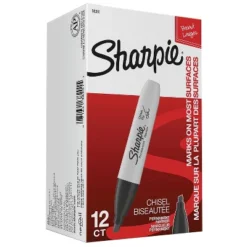 Sharpie Permanent Marker 5.3mm Chisel Tip Black Dozen 38201 -Office Supplies GUEST e1a34c3f cac8 49e6 b714 0e7372a9ce56