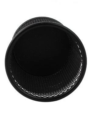 Unique Bargains Metal Mesh Cylindrical Pen Holder Container Black 4" X 3.5" 1 Unique Bargains Metal Mesh Cylindrical Pen Holder Container Black 4" X 3.5"