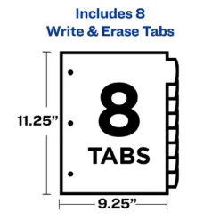 Avery Write-On Big Tab Plastic Dividers 8-Tab Letter 16177 -Office Supplies GUEST e4a47e37 6a8c 4016 b0b7 5ee2d0c3f69f