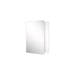 LUX 9 X 12 Presentation Folders Standard Two Pocket 50/Pack White Gloss (SF-101-SG12-50)