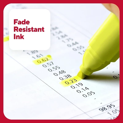 TRU RED Pocket Highlighter With Grip Chisel Tip Yellow 36/Pack TR54582 6 TRU RED Pocket Highlighter With Grip Chisel Tip Yellow 36/Pack TR54582 - Image 6