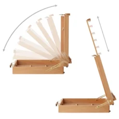 7 Elements Wooden Tabletop Art Easel With Storage Sketchbox -Office Supplies GUEST e7c83071 d956 4239 8700 e8eda35ac576