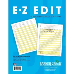 Barker Creek E-Z Edit Paper Packet 5+ Age BC5502