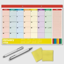Trends International Inc. 2023-24 Desktop Calendar 11.43"x17" Color Block -Office Supplies GUEST eab0c579 7adc 432a a3a8 0b1aea767eb0