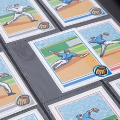 Bright Creations 9 Pocket Trading Card Binder With Zipper, Holds Up To 360 Cards, 14 X 11 In, Black & Gold Faux Leather -Office Supplies GUEST eb050a44 e0f7 4c94 b26f ba4ca80e2245