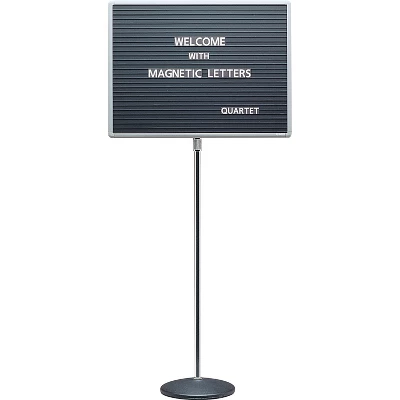 Quartet Magnetic Letterboard 20"x16"x45-62" CE Stand/BK Base 7920M 1 Quartet Magnetic Letterboard 20"x16"x45-62" CE Stand/BK Base 7920M