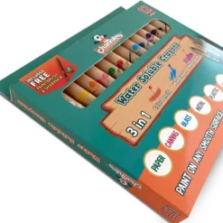 12ct 3-in-1 Water Soluble Crayons With Paint Brush And Sharpener - Channie's 8 12ct 3-in-1 Water Soluble Crayons With Paint Brush And Sharpener - Channie's -Office Supplies GUEST ed65971b ead8 4401 90fc a5010fe1412e