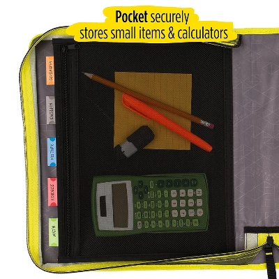 Five Star 2" 3-Ring Zipper Binders D-Ring Assorted Colors (29052) 4 Five Star 2" 3-Ring Zipper Binders D-Ring Assorted Colors (29052) - Image 4