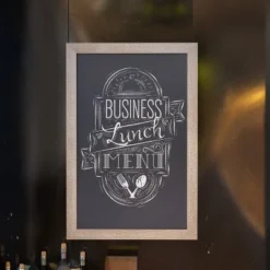 Emma And Oliver Framed Decorative Wall Hanging Chalkboard With Magnetic Surface For Weddings, Parties, Showers And More