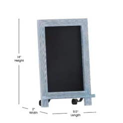 Merrick Lane Set Of 10 Wall Mount Or Tabletop Magnetic Chalkboards With Folding Metal Legs -Office Supplies GUEST f17ec9b9 12de 4dc5 8d12 44a7c26d2de6