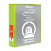 BAZIC Products® 3-Ring View Binder With 2 Pockets, 1.5", Lime Green, Pack Of 6