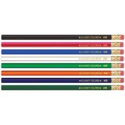 Musgrave Pencil Company Wood Case Hex Pencil Assorted Colors #2 Lead 12/Pack 12 Packs