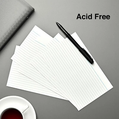 MyOfficeInnovations 5" X 8" Line Ruled White Index Cards 500/Pack (51006) 233478 2 MyOfficeInnovations 5" X 8" Line Ruled White Index Cards 500/Pack (51006) 233478 - Image 2