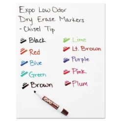 EXPO Low Odor Dry Erase Marker Chisel Tip Red Dozen 80002 -Office Supplies GUEST f4df07b3 b7a1 4dc2 befb 87d9e4f69174