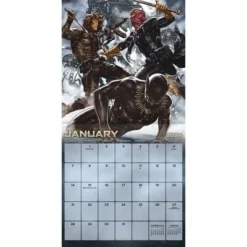 Trends International Inc. 2023-24 Wall Calendar 12"x12" Marvel Heroes Vs. Villains