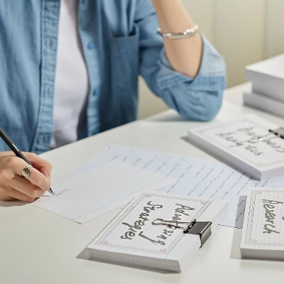 MyOfficeInnovations 5" X 8" Line Ruled White Index Cards 500/Pack (51006) 233478 4 MyOfficeInnovations 5" X 8" Line Ruled White Index Cards 500/Pack (51006) 233478 - Image 4