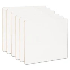 Universal Lap/Learning Dry-Erase Board 11 3/4" X 8 3/4" White 6/Pack 43910