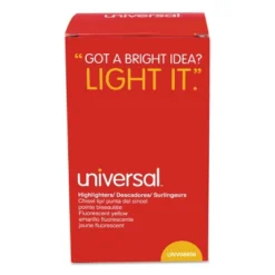 Universal Pocket Clip Highlighter Chisel Tip Fluorescent Yellow Ink 36/Pack 08856 -Office Supplies GUEST fa98aee1 467b 4289 a764 d5ca045dc742