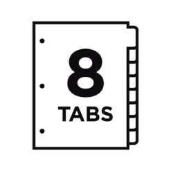 Avery Print & Apply Clear Label Dividers W/Color Tabs 8-Tab Letter 25 Sets 11993 -Office Supplies GUEST fdedcccc 5cbd 49a8 9d24 cd4f4f39b88f