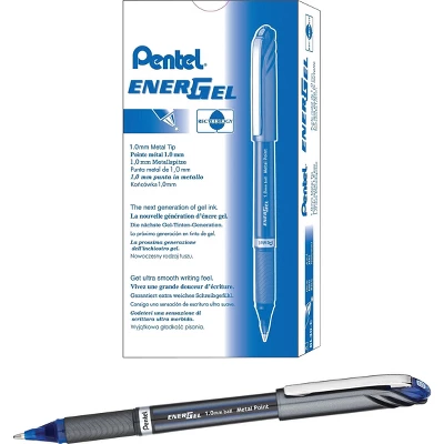 Pentel EnerGel NV Liquid Gel Pen 1mm Blue Barrel Blue Ink BL30C 2 Pentel EnerGel NV Liquid Gel Pen 1mm Blue Barrel Blue Ink BL30C - Image 2