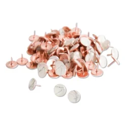 U Brands Fashion Metal Thumbtacks Metal Marble/Rose Gold 3/8" 100/Pack 3090U06-24 -Office Supplies GUEST ffee097f f6af 47cb 9f7c db99b0ce6035