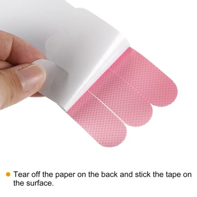 Unique Bargains Non Slip Bathtub Stickers Safety Shower Treads Adhesive Decal Square With Scraper For Stairs Shower Pink 1.25 Ft X 0.79" 3 Unique Bargains Non Slip Bathtub Stickers Safety Shower Treads Adhesive Decal Square With Scraper For Stairs Shower Pink 1.25 Ft X 0.79" - Image 3